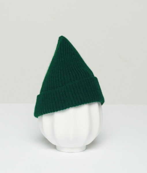 Le Petit Bonnet Beanie 1-3 år i lammeull/angora - Moss