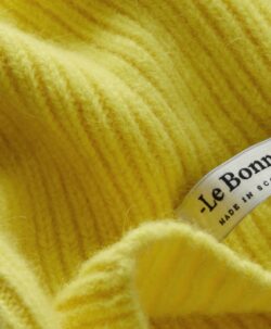 Le Bonnet Beanie i lammeull/angora - Acid Yellow