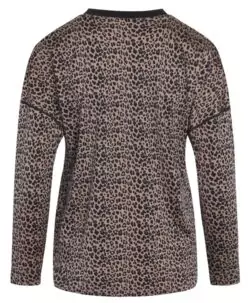 Claire Woman ull/silke genser leopard