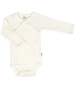 Joha basic ull/silke omslagsbody ribb off white