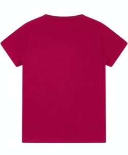 ColorWool Merino basic myk ull t-skjorte bringebær bakside