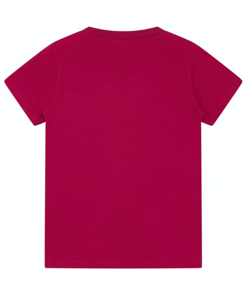ColorWool Merino basic myk ull t-skjorte bringebær bakside