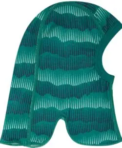 Myk balaclava lue fra ColorWool Merino i ull/bambusviskose med nordlys mønster. Det er tynn bambusviskose innerst og fin merinoull ytterst. Dette er en kvalitet vi anbefaler til ekstra sensitiv hud. Luen er fin som sovelue i vogna eller under sykkelhjelmen i litt ruskevær. Luen er ikke vindtett. Laget av 50% merinoull, 45% bambusviskose og 5% polyamid. En super ullkvalitet som holder seg fint vask etter vask. Sertifisert med Standard 100 fra OEKO-TEX®.