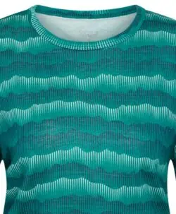 ColorWool Merino dame genser ull/bambusviskose nordlys furu nærbilde