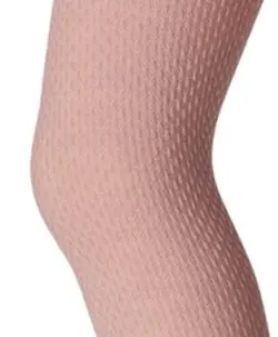 Alternative view of MP Denmark basic strømpebukse i ull perlestrikk Wood Rose