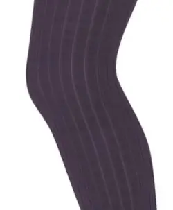 Alternative view of mp Denmark strømpebukse ribb i ull dark purple