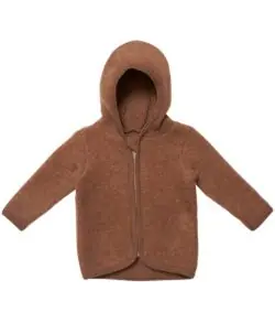 HUTTEliHUT MIKKIE ullfleece jakke uten ører caramel cafe
