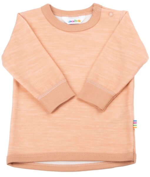 Joha genser ull/bambusviskose Peach