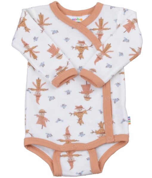 Joha omslagsbody ull/bambusviskose fugleskremsel Peach