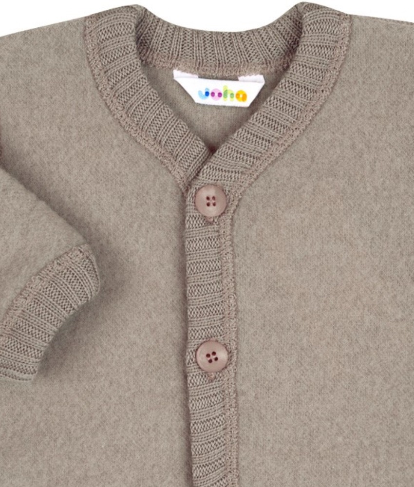 Joha basic ullfleece jakke sesame melange - Image 3