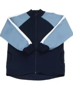 Joha ulljakke med glidelås og ullfleece innside Navy