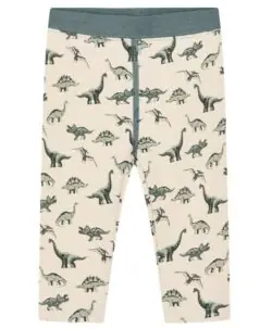 Hust&Claire longs ull/bambusviskose dinosaurer Jade Green