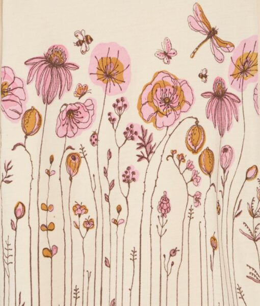 Hust&Claire genser ull/bambusviskose blomstereng Ecru - Image 2