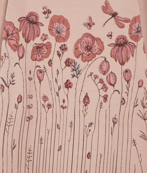 Hust&Claire genser ull/bambusviskose blomstereng Rose Cloud - Image 2