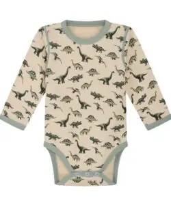 Hust&Claire body ull/bambusviskose dinosaurer Jade Green