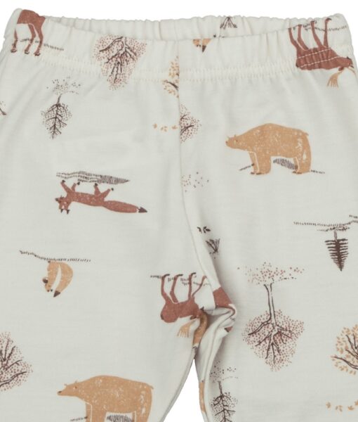 Joha ullsett genser og longs skogsdyr Light Beige - Image 5