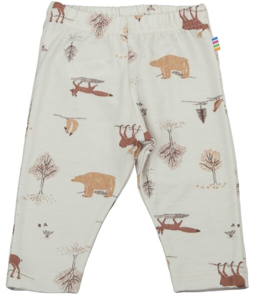 Joha ullsett genser og longs skogsdyr Light Beige - Image 4