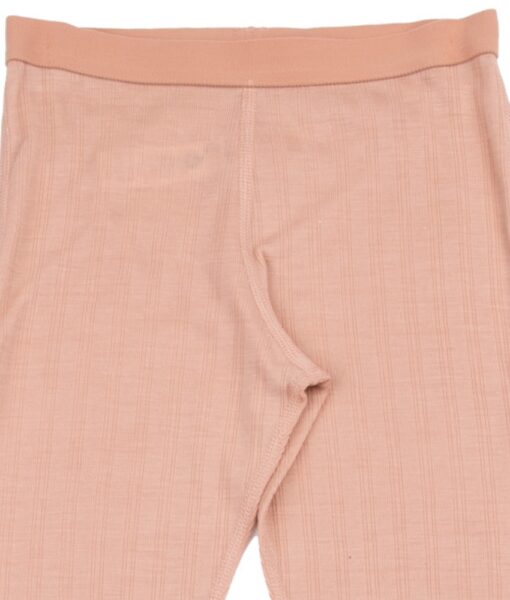 Joha longs ull/silke ribb med søte blonder Peach - Image 2