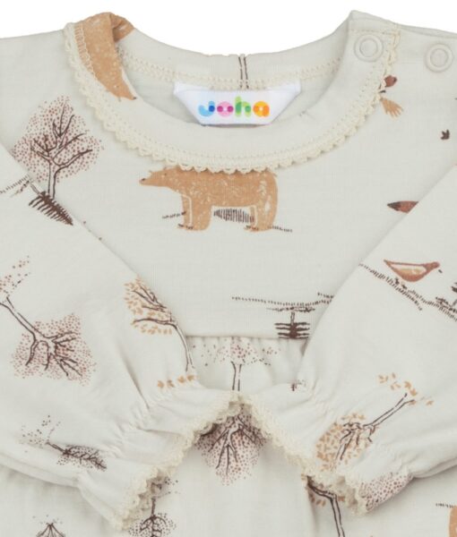 Joha ullkjole skogsdyr Light Beige - Image 2