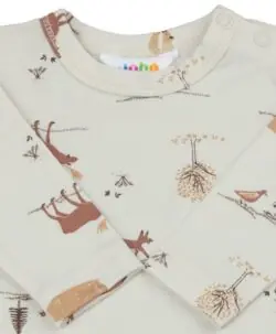 Alternative view of Joha ullsett body og longs skogsdyr Light Beige