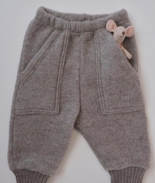 Joha basic ullfleece bukse sesame melange - Image 3