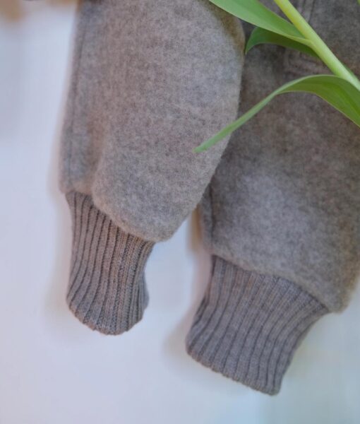 Joha basic ullfleece bukse sesame melange - Image 4