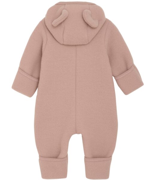HUTTEliHUT basic ullfleecedress mini med små ører mahogany rose - Image 2