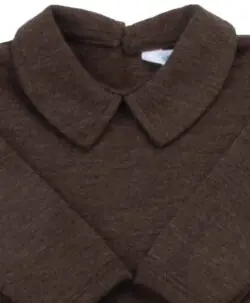 Alternative view of Joha ullbody med krage Dark Brown