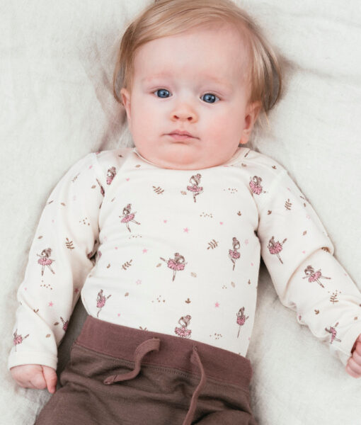 Hust&Claire body ull/bambusviskose ballerinaer Ecru