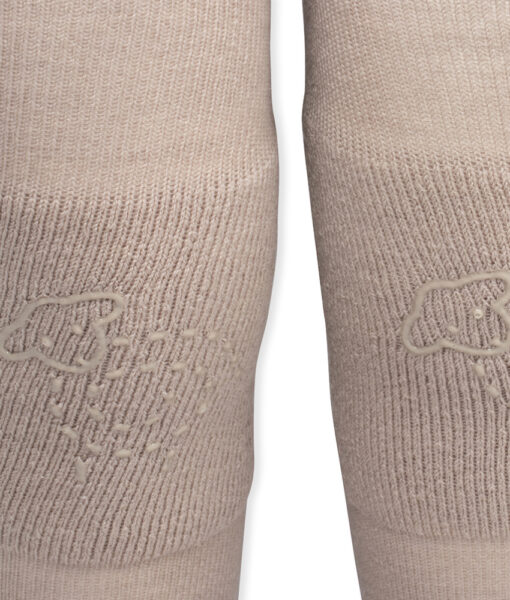 Lillelam ullstrømpebukse antiskli beige - Image 2