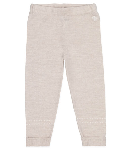 Lillelam classic tynn bukse i ull lys beige