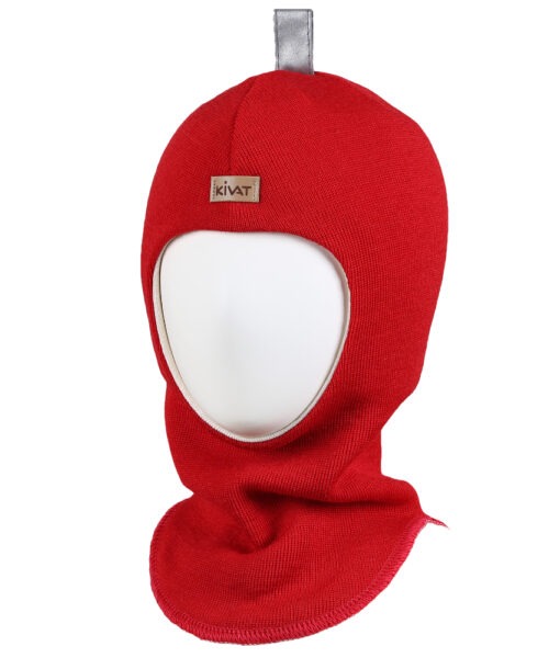 KIVAT foret balaclava ull med refleks Rød