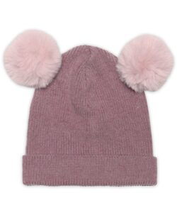 Varm og myk beanie lue fra mp Denmark med to søte dusker. Duskene er fake fur. Luen er laget i en myk blanding av 70% lammeull og 30% nylon som gir den god stretch og passform. Sertifiseringer: OEKO-TEX® Standard 100.