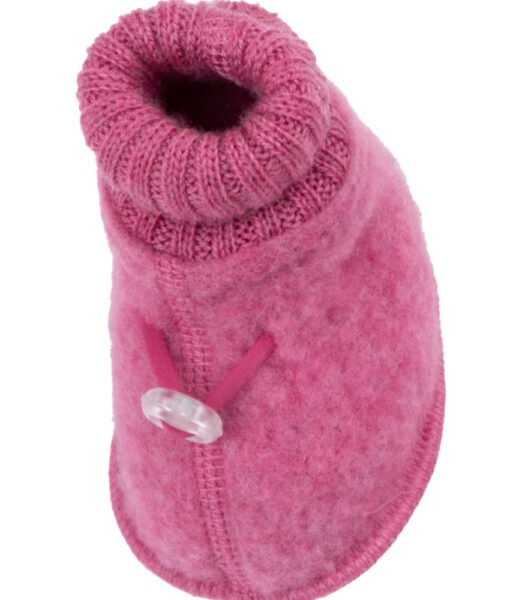 Joha ullfleece babytøfler Bringebær - Image 2