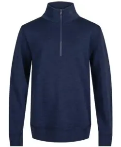 Vilje & Ve Alfie 1/2 zip genser ull/bambusviskose Classic Navy