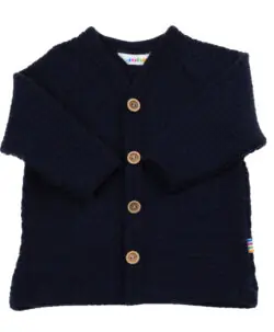 Joha jakke i perlestrikk Navy