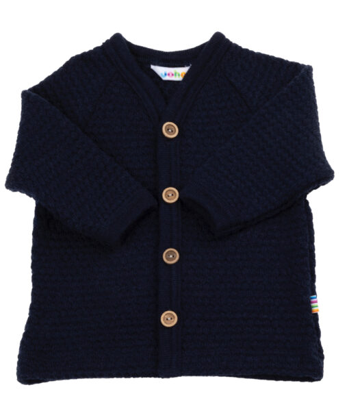 Joha jakke i perlestrikk Navy