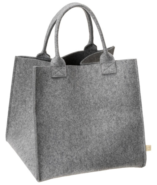 Disana basket bag i 100% økologisk resirkulert merinoull Grey