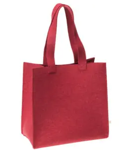 Disana shopper bag i 100% økologisk resirkulert merinoull Bordeaux
