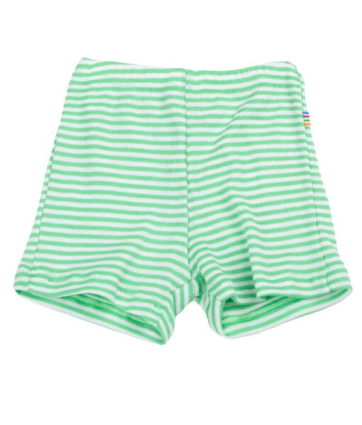 Joha shorts i ull/silke striper Grønn