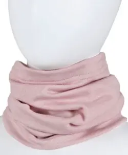 KIVAT myk tube hals i ull/silke pudderrosa