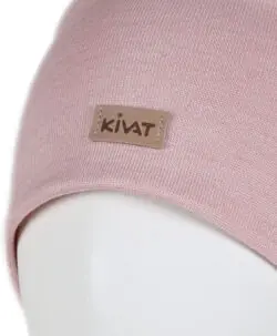 Alternative view of KIVAT pannebånd i ull/silke med vindstopper pudderrosa