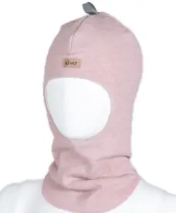 KIVAT foret balaclava ull/bomull med vindstopper og refleks lyserosa