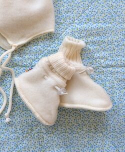 Joha basic ullfleece babytøfler natur