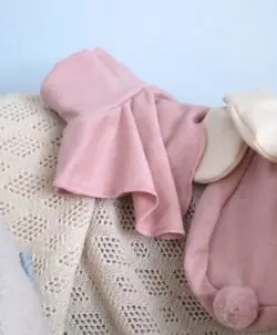 Alternative view of KIVAT hals i myk ull/silke pudderrosa