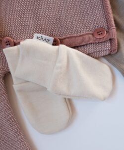 KIVAT myke babyvotter ull/silke Offwhite