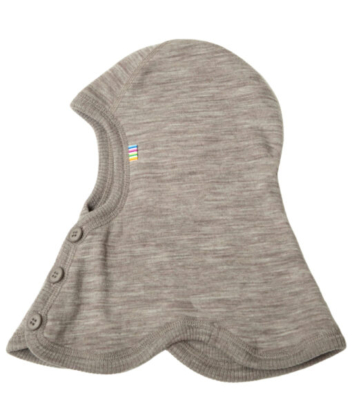 Joha basic balaclava dobbelt lag ull sesame melange