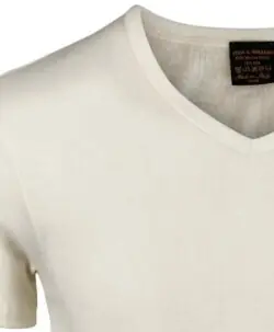 Alternative view of Vera & William Herre James t-skjorte merinoull og silke champagne