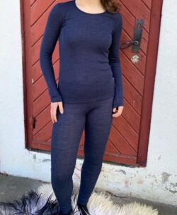 Joha Dame basic ribb ull/silke longs marine