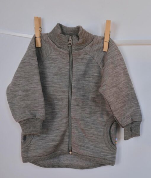 Joha basic jakke med ullfleece på innsiden sesame melange - Image 7